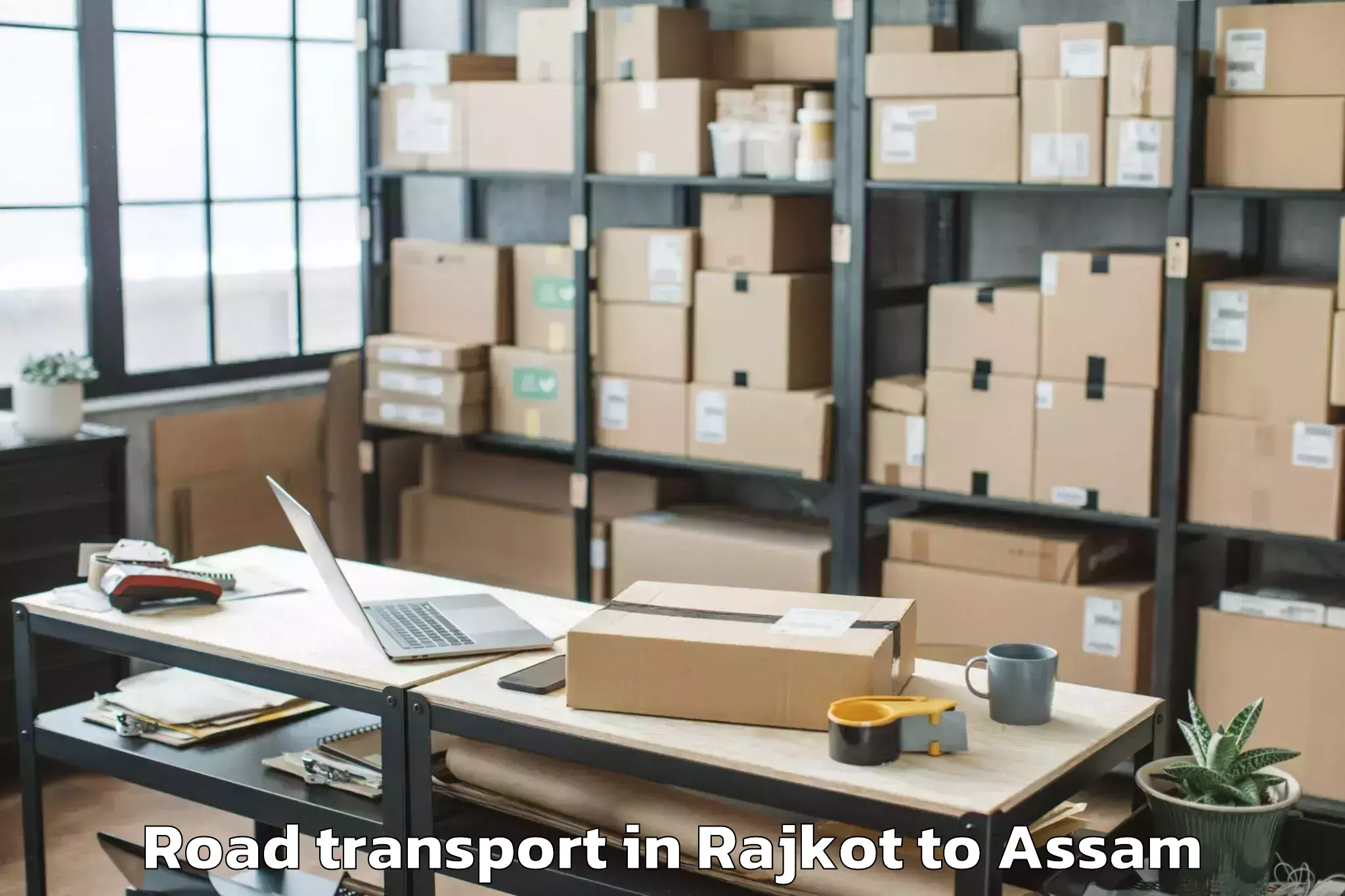 Top Rajkot to Rangjuli Road Transport Available